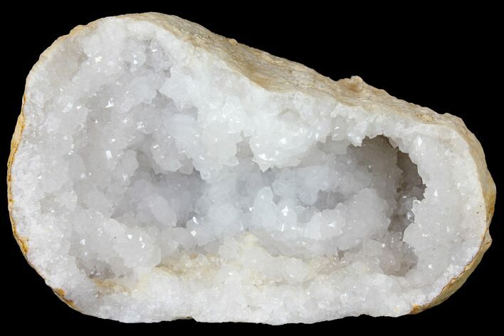 Quartz Crystal Filled Geode Section- Morocco #133695